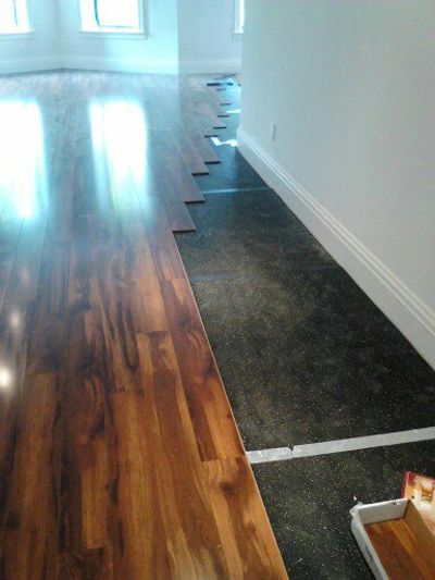 Laminate floor installation - after